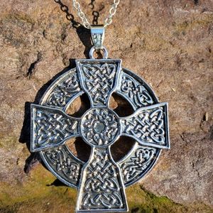 Celtic cross necklace